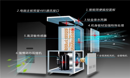 香蕉催熟儲(chǔ)藏室用自動(dòng)化霜空氣抽濕機(jī)